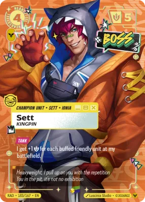 Sett, Riftbound card RAD-183/167 from Radiance