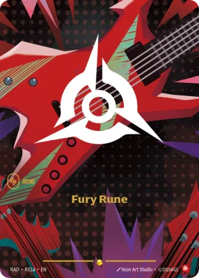 Fury Rune, Riftbound card RAD-R01a from Radiance