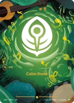 Calm Rune, Riftbound card RAD-R02a from Radiance