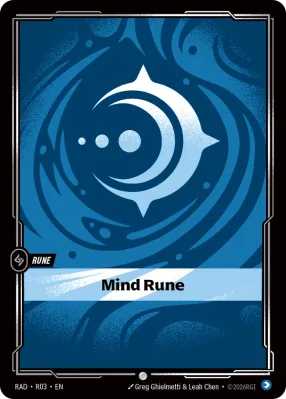 Mind Rune, Riftbound card RAD-R03 from Radiance