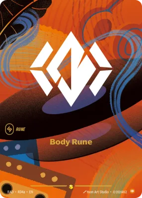 Body Rune, Riftbound card RAD-R04a from Radiance