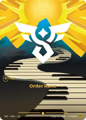 Order Rune, Riftbound card RAD-R06a from Radiance