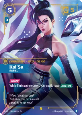 Kai'Sa, Riftbound card RAD-SP4/005 from Radiance
