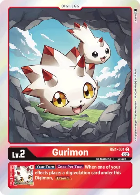 Gurimon, Digimon card RB1-001