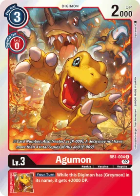 Agumon, Digimon card RB1-004