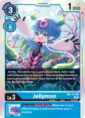 Jellymon, Digimon card RB1-011
