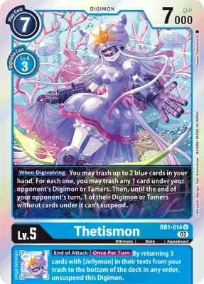Thetismon, Digimon card RB1-014