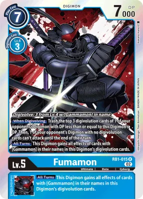Fumamon, Digimon card RB1-015