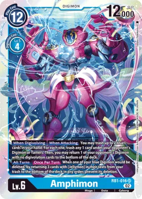Amphimon, Digimon card RB1-016