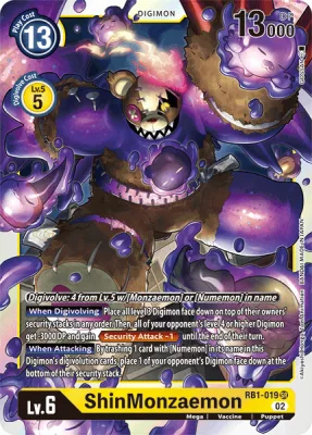 ShinMonzaemon, Digimon card RB1-019