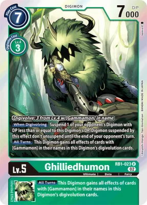 Ghilliedhumon, Digimon card RB1-023