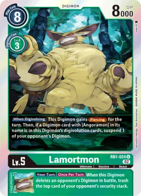 Lamortmon, Digimon card RB1-024