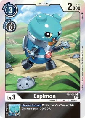 Espimon, Digimon card RB1-026