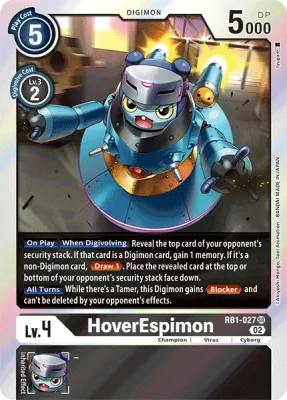 HoverEspimon, Digimon card RB1-027