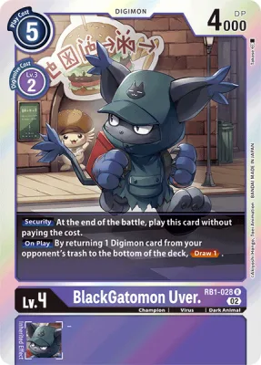 BlackGatomon Uver., Digimon card RB1-028