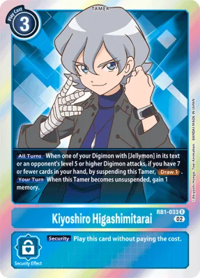 Kiyoshiro Higashimitarai, Digimon card RB1-033