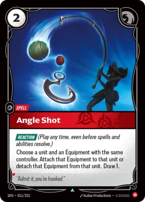 Angle Shot, Riftbound card SFD-011/221 from Spiritforged