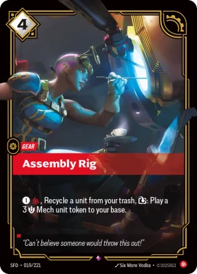 Assembly Rig, Riftbound card SFD-019/221 from Spiritforged