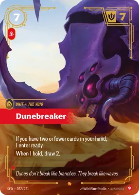 Dunebreaker, Riftbound card SFD-027/221 from Spiritforged