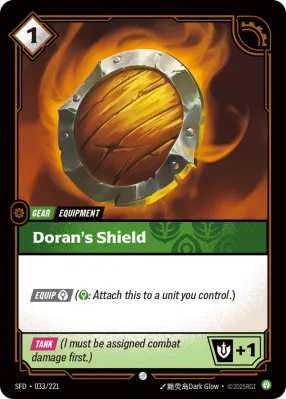 Doran's Shield, Riftbound card SFD-033/221 from Spiritforged