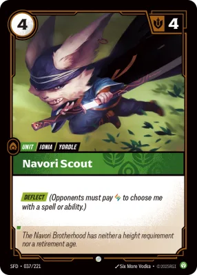 Navori Scout, Riftbound card SFD-037/221 from Spiritforged
