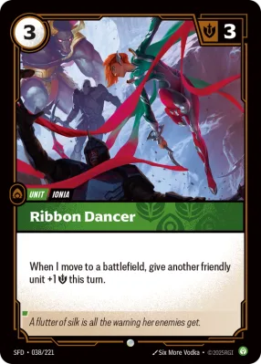 Ribbon Dancer, Riftbound card SFD-038/221 from Spiritforged