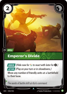 Emperor's Divide, Riftbound card SFD-043/221 from Spiritforged