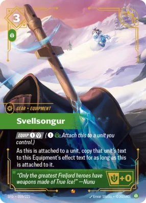 Svellsongur, Riftbound card SFD-059/221 from Spiritforged