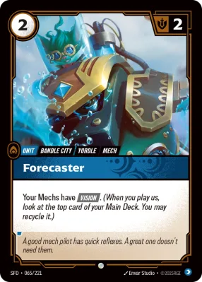 Forecaster, Riftbound card SFD-065/221 from Spiritforged