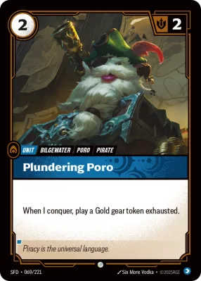 Plundering Poro, Riftbound card SFD-069/221 from Spiritforged