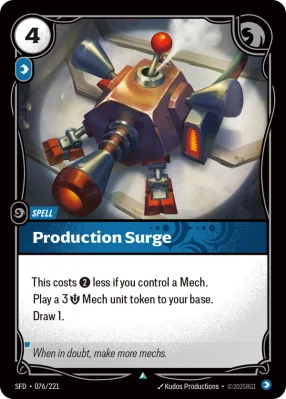Production Surge, Riftbound card SFD-076/221 from Spiritforged