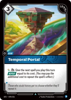 Temporal Portal, Riftbound card SFD-078/221 from Spiritforged