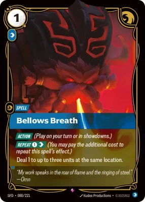 Bellows Breath, Riftbound card SFD-080/221 from Spiritforged