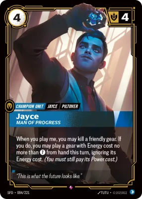 Jayce, Riftbound card SFD-084/221 from Spiritforged