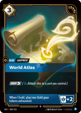 World Atlas, Riftbound card SFD-086/221 from Spiritforged