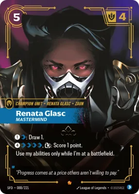 Renata Glasc, Riftbound card SFD-088/221 from Spiritforged