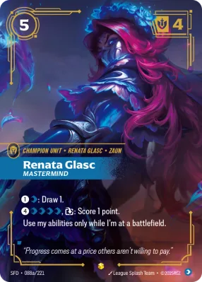 Renata Glasc, Riftbound card SFD-088a/221 from Spiritforged