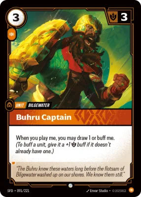 Buhru Captain, Riftbound card SFD-091/221 from Spiritforged