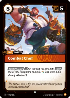 Combat Chef, Riftbound card SFD-092/221 from Spiritforged