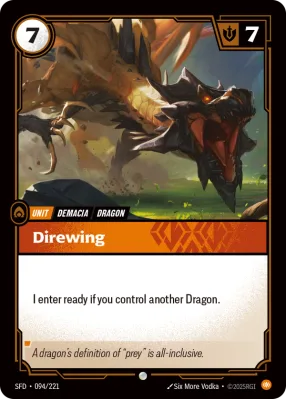 Direwing, Riftbound card SFD-094/221 from Spiritforged