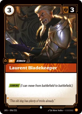 Laurent Bladekeeper, Riftbound card SFD-096/221 from Spiritforged