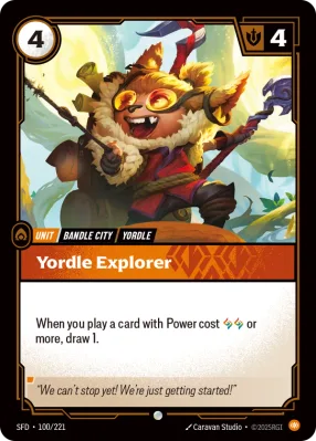 Yordle Explorer, Riftbound card SFD-100/221 from Spiritforged