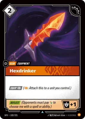Hexdrinker, Riftbound card SFD-102/221 from Spiritforged