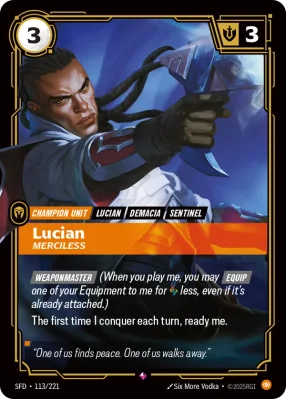 Lucian, Riftbound card SFD-113/221 from Spiritforged