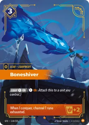 Boneshiver, Riftbound card SFD-118/221 from Spiritforged
