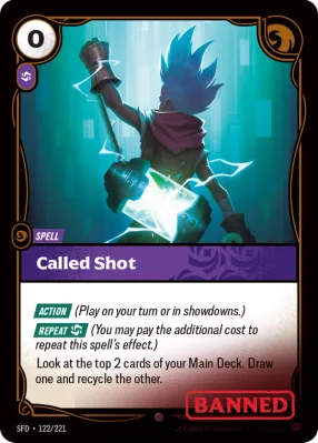 Called Shot, Riftbound card SFD-122/221 from Spiritforged