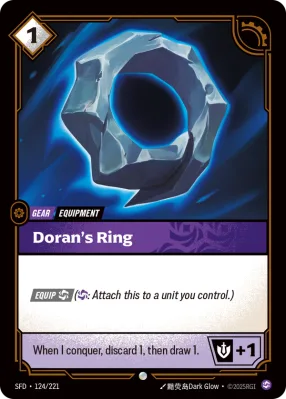 Doran's Ring, Riftbound card SFD-124/221 from Spiritforged