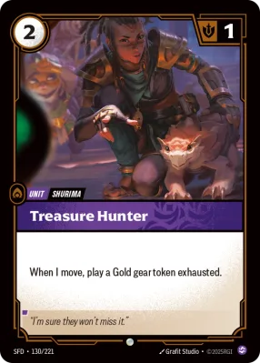 Treasure Hunter, Riftbound card SFD-130/221 from Spiritforged