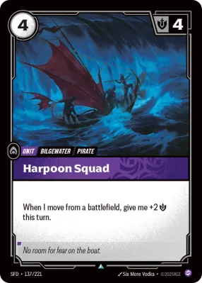Harpoon Squad, Riftbound card SFD-137/221 from Spiritforged