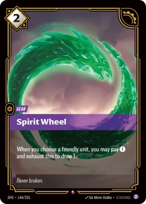 Spirit Wheel, Riftbound card SFD-144/221 from Spiritforged